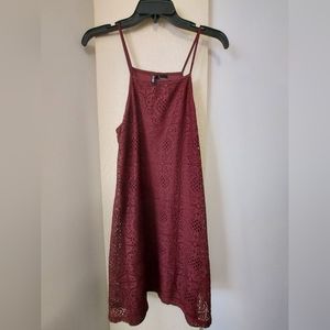 Maroon Mini Dress